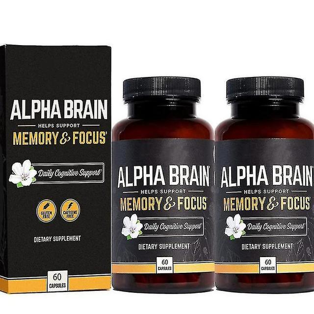 Szdkv Alpha Brain Memory Focus Concentration Vegetarian Supplement 60 Capsules 2Bottle on Productcaster.