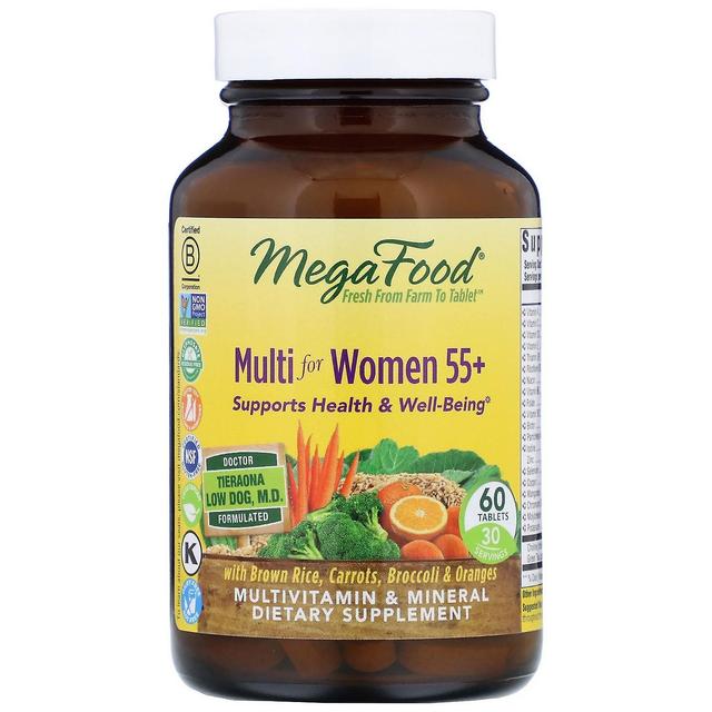 MegaFood, Multi for Women 55+, 60 Tablets on Productcaster.