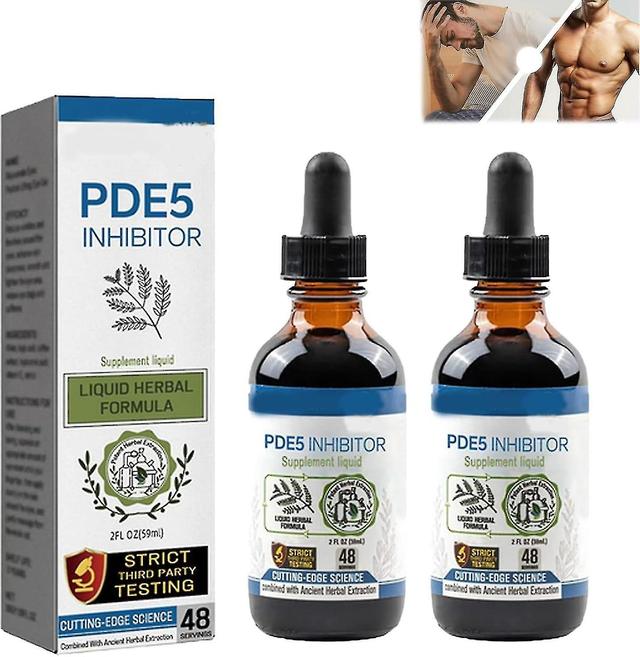 Hesf Pde5 Drops, Pde5 Inhibitors For Men Drops, Pde5 Inhibitor Supplement Drops, Men's Drops, Secret Drops For Strong Men, Enhanced Secret Drops 2pcs on Productcaster.