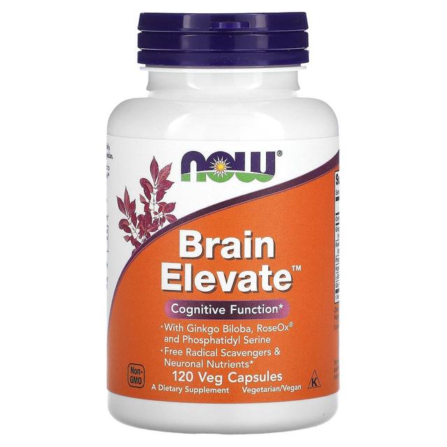 NOW Foods, Brain Elevate, 120 Veg Capsules on Productcaster.