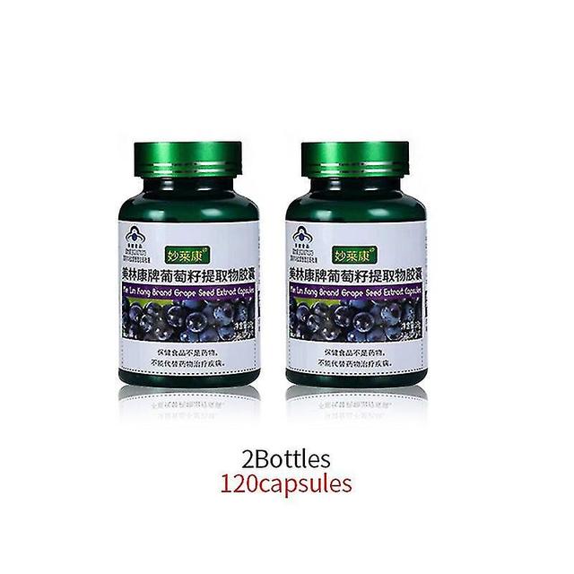 Beauty Collagen Capsules Whitening Supplement Pills Antioxidant Anti Aging Wrinkles Removal Grape Seed Extract Cfda Approve 2bottles 120pc on Productcaster.