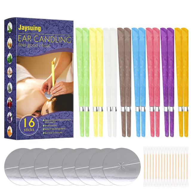 Ear Candling Set, Beeswax & Essential Oils, Natural Therapy For Headaches, Sinus & Allergies JAYSUING on Productcaster.