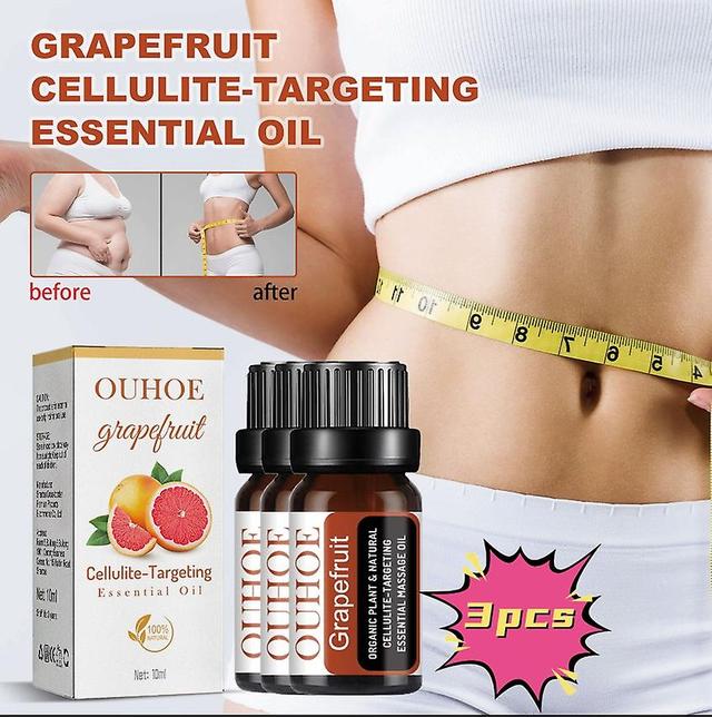 Ouhoe Grapefruit Zoštíhľujúci éterický olej proti celulitíde spevňujúce stehná a ruky Zbohom tuk na chudnutie esenciálny olej Vitamíny a doplnky1ks... on Productcaster.