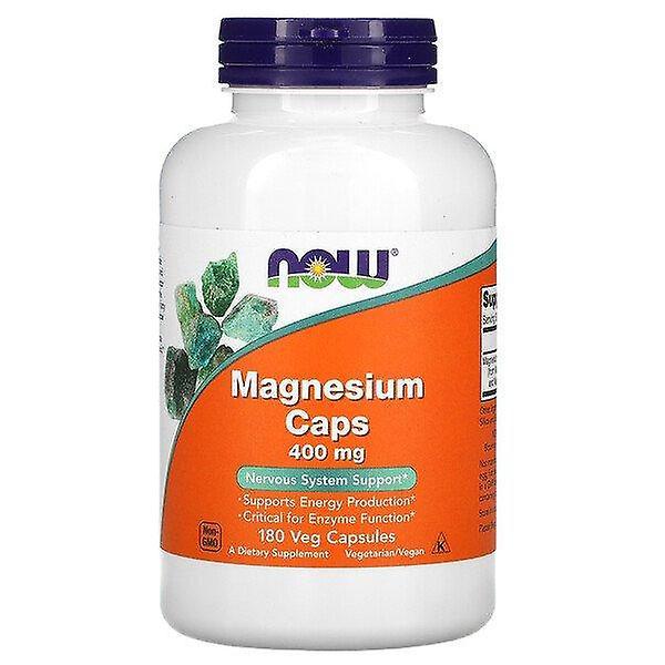 NOW Foods Nu Foods, Magnesium Caps, 400 mg, 180 Veg kapslar on Productcaster.