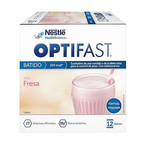 Optifast Strawberry Shake 12 pakettia (Mansikka) on Productcaster.