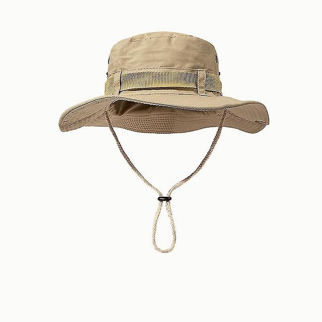 Chapeau de Soleil Large Bord Extrieur, Couche Double Style darme de Combat Classique Jungle Chapeau de Soleil pour Pche, Chasse, Camping on Productcaster.