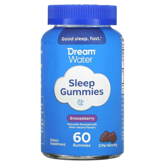 Dream Water, Sleep, Snoozeberry, 60 Gummies on Productcaster.