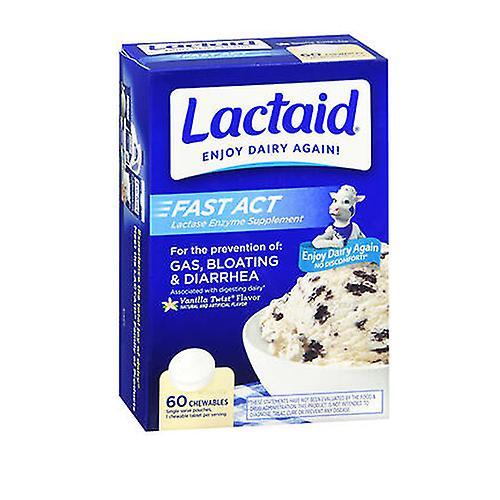 Lactaid LACTAID Fast Act Tabletten, Vanilla Twist Geschmack 60 Tabs (1er Packung) on Productcaster.