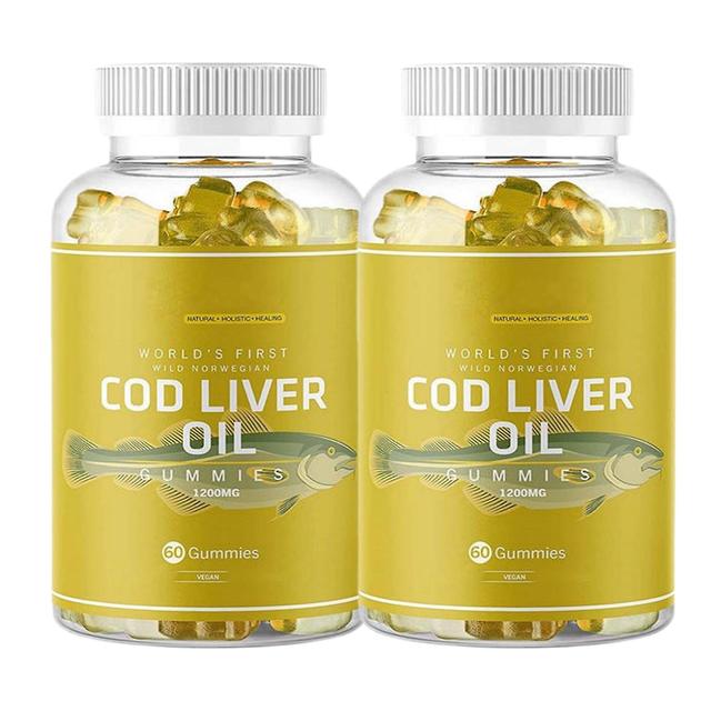 1-pack ekologiska torskleveroljegummier | Norska arktiska torskleveroljegummier | Omega-3 Rik | Epa, Dha, vitaminrika fiskoljegummier | Citron smak... on Productcaster.