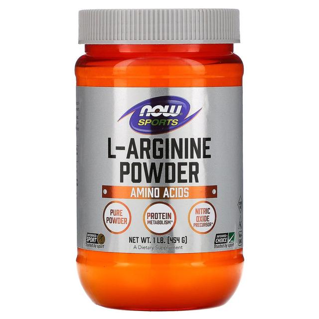 Now Foods, urheilu, L-arginiinijauhe, 1 lb (454 g) on Productcaster.