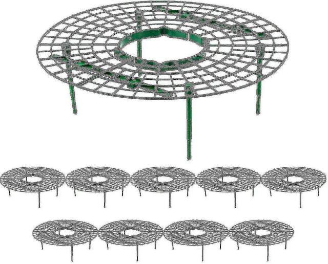 Wsxg 10-pack aardbeienstandaard met 4 stevige poten om planten schoon en niet-verrot te houden in de regen on Productcaster.