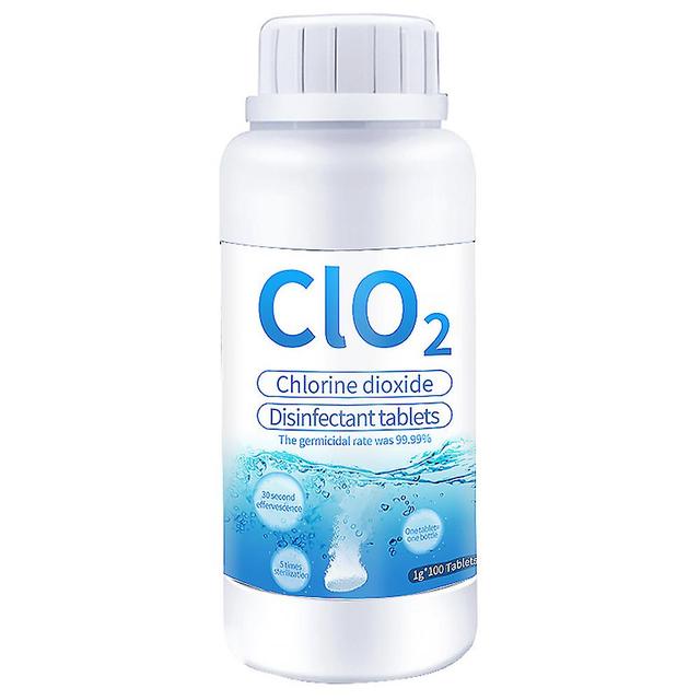 100 / 200pcs Dioxyde de chlore de qualité alimentaire Comprimé effervescent Clo2 Comprimé chimique de désinfection antibactérienne 1pc on Productcaster.