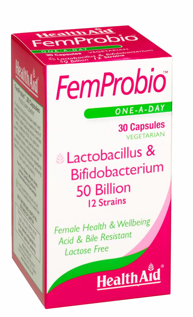 Health Aid FemProbio, 30 Vegetable Capsules on Productcaster.