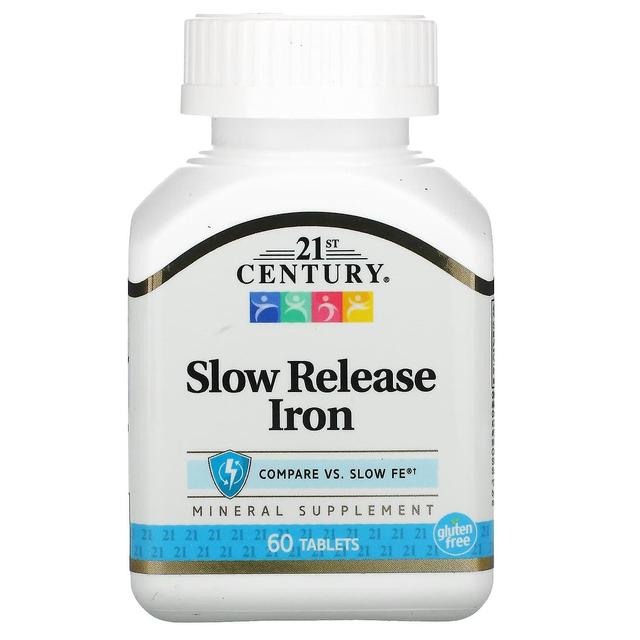 21st Century, Slow Release Iron, 60 Tablets on Productcaster.