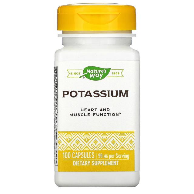 Nature's Way, Potassium, 99 mg, 100 Capsules on Productcaster.