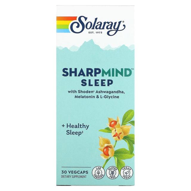 Solaray, SharpMind Sleep, 30 Vegcaps on Productcaster.