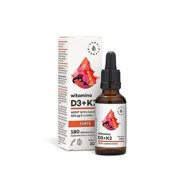 Aura Herbals vitamin d3 + k2mk7 forte 30 ml BI2657 on Productcaster.