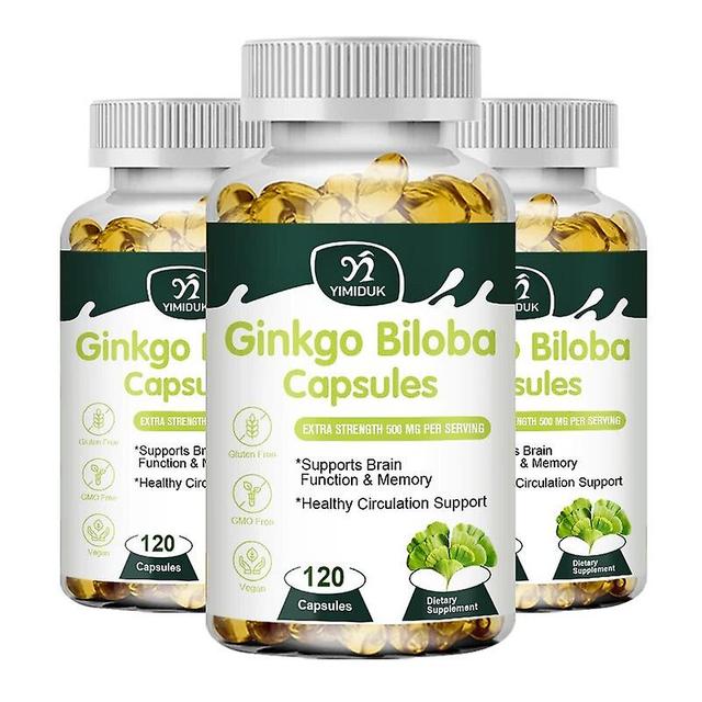 Visgaler Ginkgo Biloba-Kapseln unterstützen die Senkung des Blutdrucks und des Cholesterins Unterstützt das Gehirn und das Gedächtnis Vegetarische ... on Productcaster.