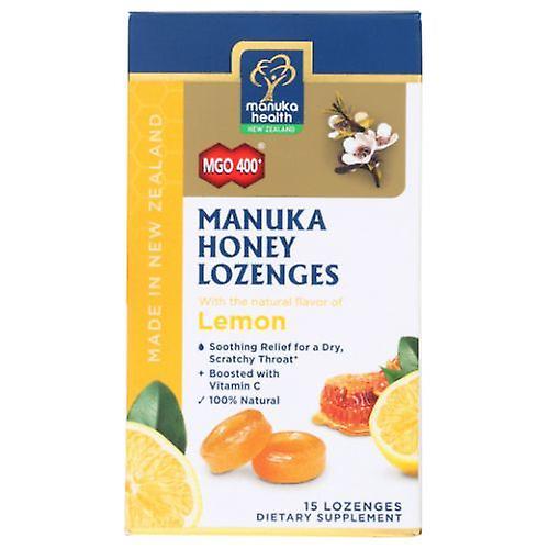 Manuka Health Honey & Lemon Lozenges, 15 Count (Pack of 3) on Productcaster.