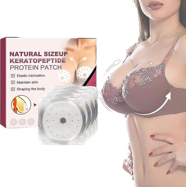 Patch de protéine kératophapeptide de taille naturelle, seins élargis et fermes, prévenir l’affaissement des seins, patch d’amélioration mammaire 4pcs on Productcaster.