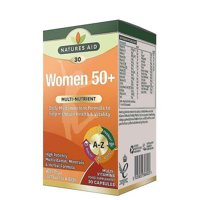 Nature's Aid Women's 50+ Multi-Vitamins & Minerals Caps 30 (136810) on Productcaster.