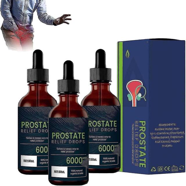 Prostate Treatment Drops, Prostate Pain Relief Drops, Prostate Health Support Supplement, Herbal Enhancement Supplements For Men 3pcs on Productcaster.