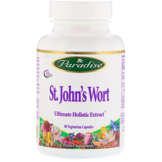 Paradise Herbs, St. John's Wort, 90 Capsule Vegetariane on Productcaster.