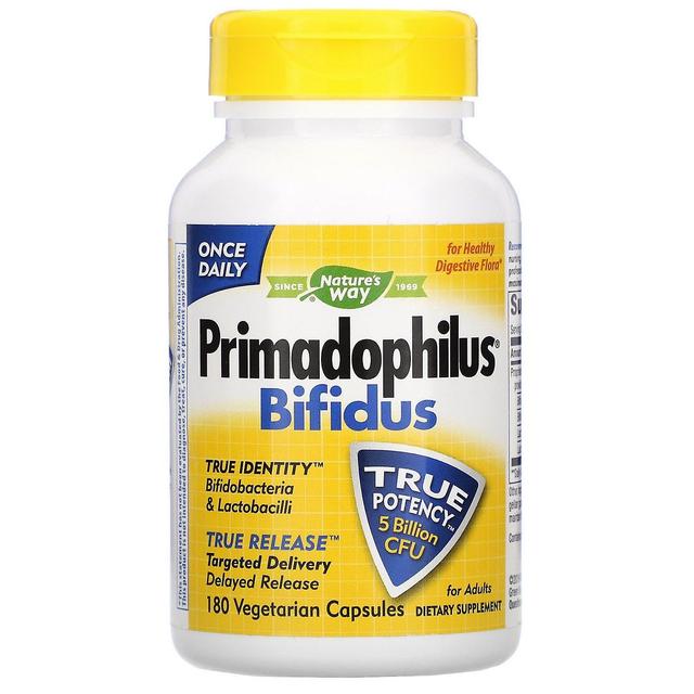 Nature's Way, Primadophilus Bifidus, 5 Billion CFU, 180 Vegetarian Capsules on Productcaster.