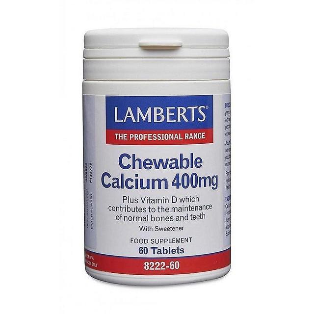 Lamberts Chewable Calcium 400mg Tablets 60 (8222-60) on Productcaster.