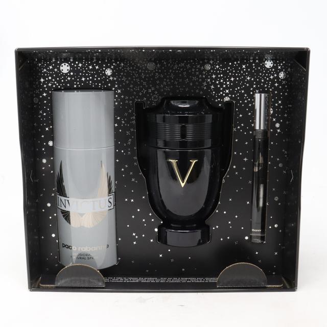 Paco Rabanne Invictus Victory Elixir Parfum Intense 3-Pcs Set / New With Box on Productcaster.