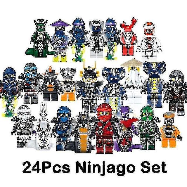 Sada 24 ks Ninjago Mini figúrky Kai Jay Sensei Wu Master Stavebné bloky Toys_a on Productcaster.