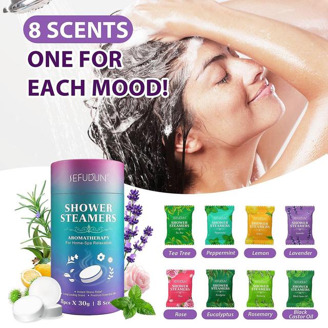 Hongyexin Bath Essential Oil Effervescent Tablets Aromatherapy Essential Oil SPA Bath Explosion Effervescent Tablets 8P/box on Productcaster.