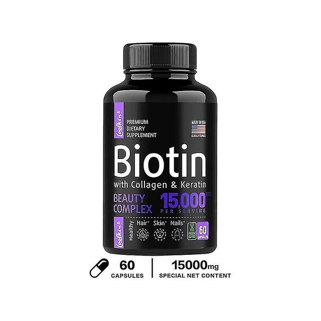 Vorallme Hair Skin & Nails Vitamins - Biotin Collagen Keratin Capsules 60 Capsules on Productcaster.