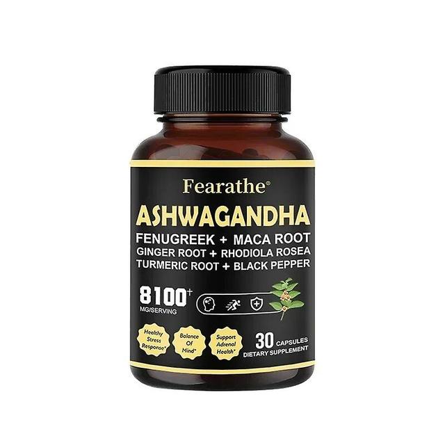 Vorallme Ashwagandha-Kapseln, die Energie, Konzentration und körperliche Leistungsfähigkeit unterstützen und Sie gut aussehen lassen 30 count-1 bottle on Productcaster.