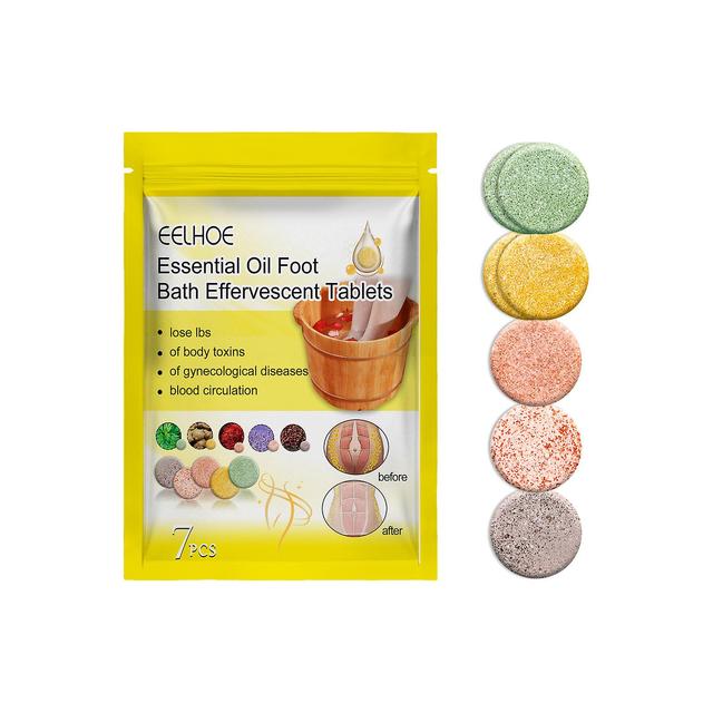 Eelhoe Body Sculpting Foot Bath Effervescent Tablets Ginger Soaking Foot Tablets Dispel Cold, Benefit Sleep, Beautify Body, Tighten Belly Fat 3pcs on Productcaster.