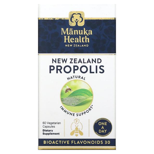 Manuka Health, New Zealand Propolis, 60 Vegetarian Capsules on Productcaster.