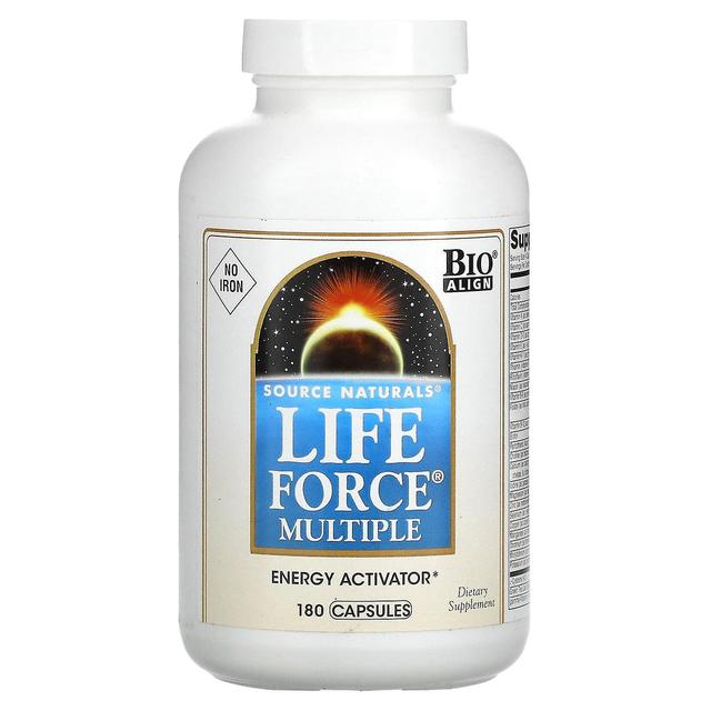 Source Naturals Fonte Naturali, Life Force Multiple, No Iron, 180 Capsule on Productcaster.