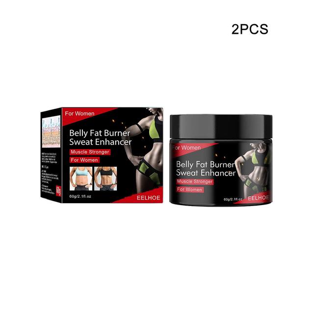 Muscle Enhancer, Sculpting And Firming Cream For Belly And Fullbody, Muscle Growth And Fat Burning Hot Cream Black 2PCS on Productcaster.