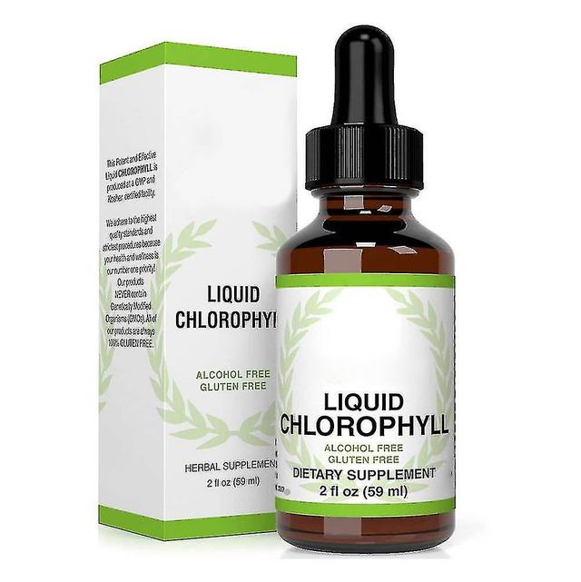 60ml Chlorophyll All Natural Extract Drops Water Soluble Peppermint Flavor High Quality 2pcs on Productcaster.