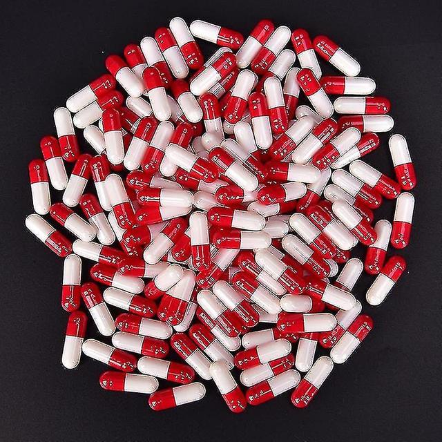 1000Pcs Multicolor Empty Gelatin Capsules Pill Vcaps Gel Halal Separated Box Red RW on Productcaster.