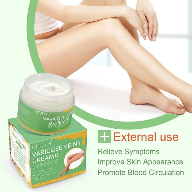 Cheese Sefudun Vein Cream Red Blood Silk Repair Earthworm Leg Green Tendon Bulge Relieve Pain Safflower Cream Qu Zhang Cream 50G on Productcaster.