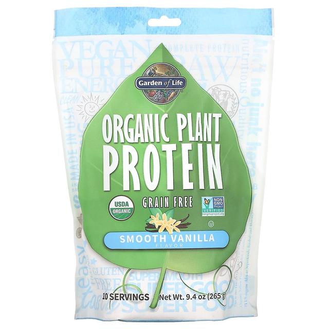 Garden of Life, Organic Plant Protein, Grain Free, Smooth Vanilla, 9.4 oz (265 g) on Productcaster.