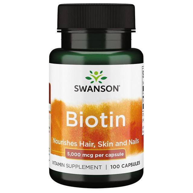 Swanson Biotin 5,000 mcg 100 Capsules on Productcaster.