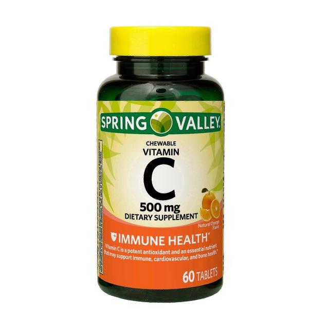 Spring valley kauwbare vitamine c voedingssupplement, natuurlijke sinaasappel, 60 ea on Productcaster.