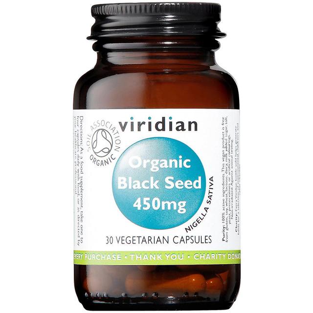 Viridian organické čierne semeno 450mg 30's on Productcaster.