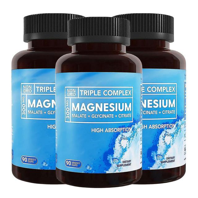 1-pack Triple Magnesium Complex | Magnesiumglycinaat, magnesiummalaat en magnesiumcitraat ten goede komen aan spieren, zenuwen en energie | Hoge ab... on Productcaster.