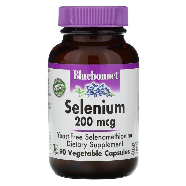 Bluebonnet Nutrition, seleeni, selenometioniini, 200 mcg, 90 kasvikapseli on Productcaster.