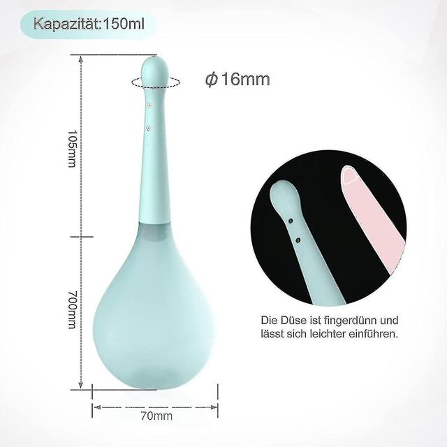 Duschflasche für Darmreinigung Entgiftung und Verstopfung, Anal-Klistier-Birne, wiederverwendbares Vaginalreiniger Kit für Männer Frauen blau on Productcaster.