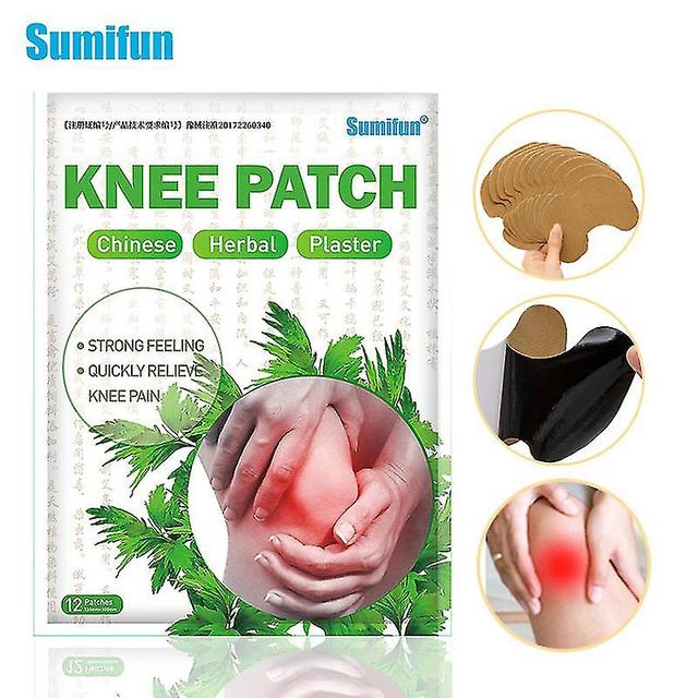 Arrival 12pcs/bag Knee Plaster Sticker Wormwood Extract Knee Joint Ache Pain Re on Productcaster.