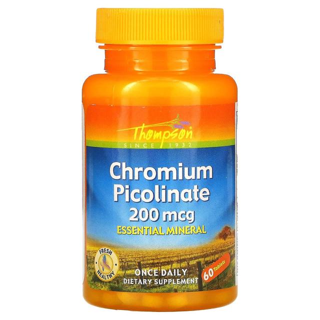 Thompson, Chromium Picolinate, 200 mcg, 60 Tablets on Productcaster.